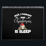 All I Want For Christmas Is Sleep - Humour Xmas Calendar<br><div class="desc">sloth,  animals,  cartoon,  floral,  flower,  flowers,  lazy,  nap,  nature,  pattern,  sleepy,  sloths,  wildlife,  zoo, </div>