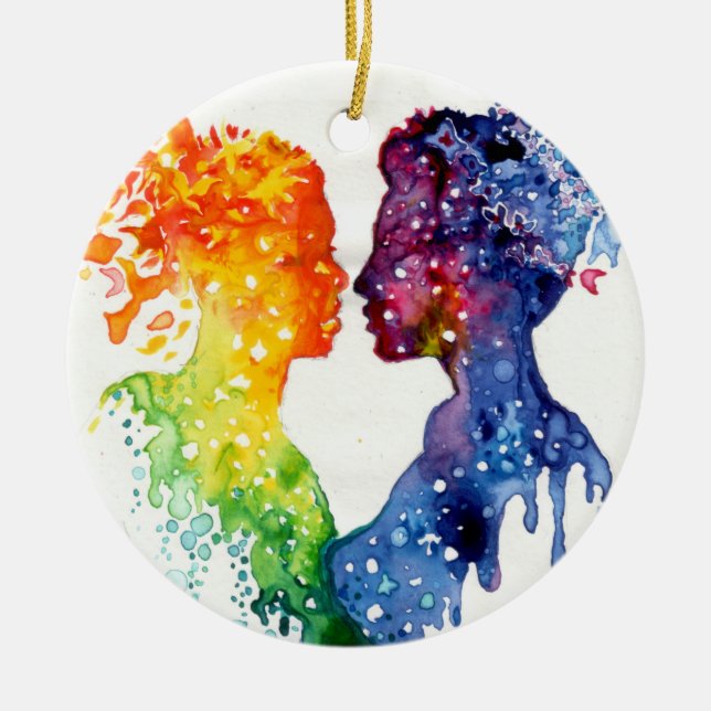 All I want for christmas is you Ceramic Tree Decoration (Front)