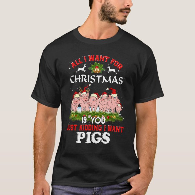 All I Want For Christmas Is You Just Kidding I Wan T-Shirt (Front)