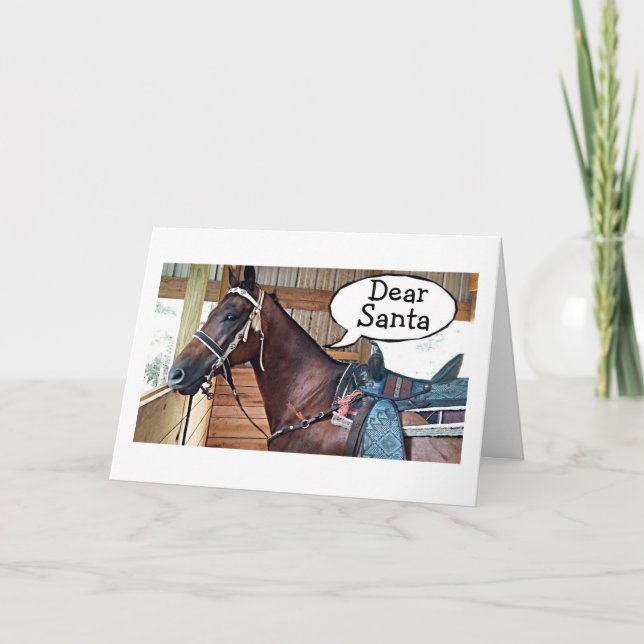 ALL I WANT FOR CHRISTMAS IS YOU & SOME HAY & OATS HOLIDAY CARD (Front)