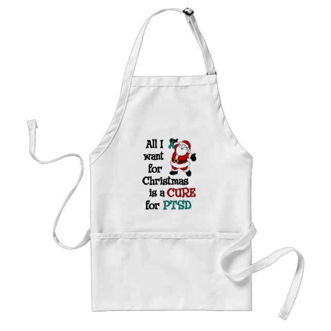 All I Want For Christmas...PTSD Standard Apron (Front)