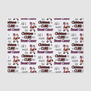 All I Want for Christmas/Santa...Breast Cancer Tis Tissue Paper