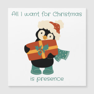 All I want for Christmas vintage penguin