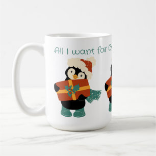 All I want for Christmas vintage penguin Coffee Mug