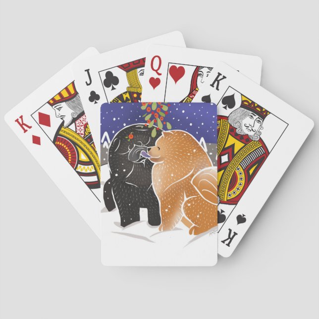 ALL I WANT FOR XMAS - Chow playing cards (Back)