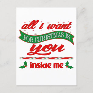 All i want for xmas is you  enclosure card