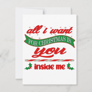 All i want for xmas is you holiday card