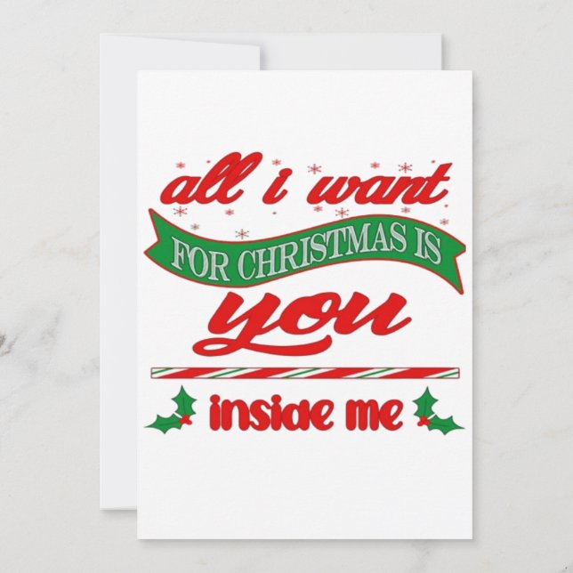 All i want for xmas is you  invitation (Back)