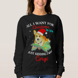 All I Want For Xmas Is You Just Kidding I Want Cor Sweatshirt