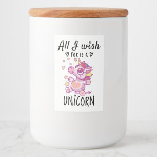 All I wish for is a Unicorn Food Label
