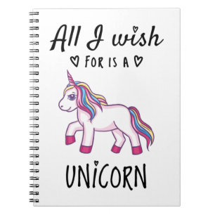 All I wish for is a Unicorn Notebook