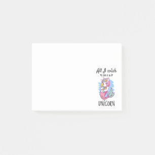 All I wish for is a Unicorn Post-it Notes
