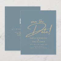 All-in-1 Elegant Sea Glass Teal Gold Wedding QR cd