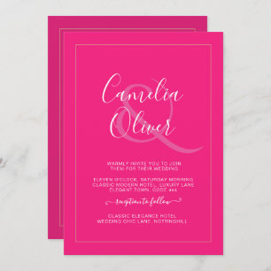 All-in-1 Modern Monochrome Ampersand Wedding