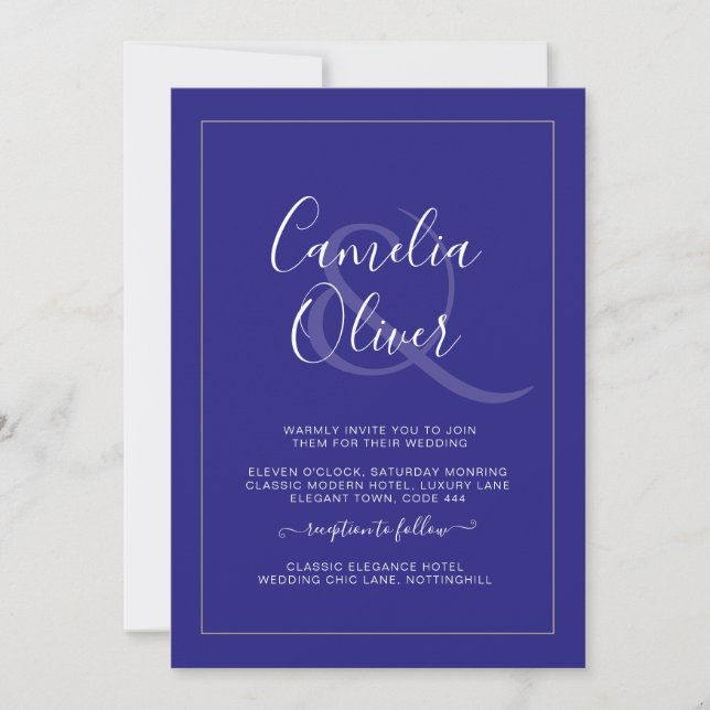 All-in-1 Modern Monochrome Ampersand Wedding (Front)