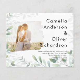 All-in-1 Photo Overlay GREENERY Wedding Invite Flyer
