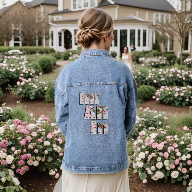 All In At Poker,  Denim Jacket (Wedding Back)