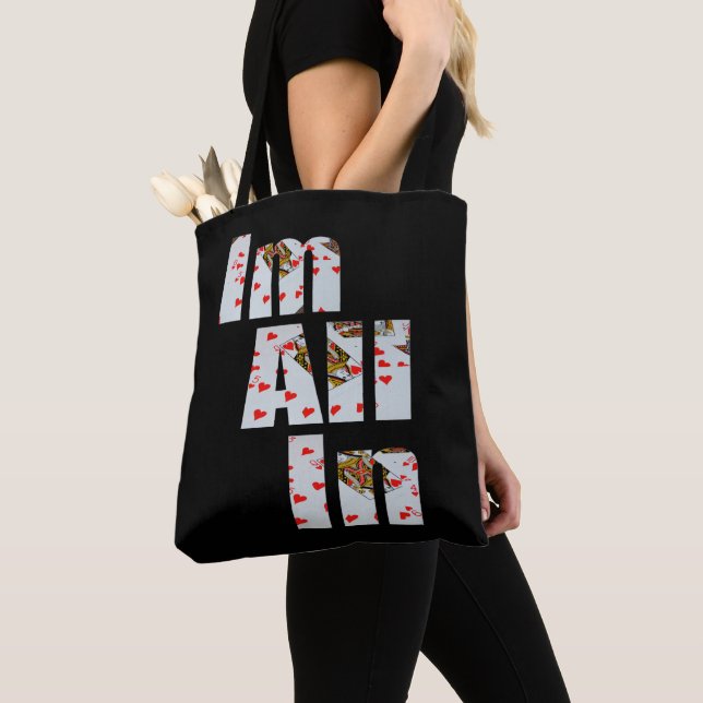 All In At Poker,  Tote Bag (Close Up)