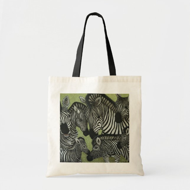 All in black and white tote bag (Front)