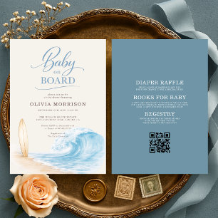 All in One Baby on Board Baby Shower Invitation