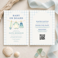 All in One Baby on Board Clothesline Baby Shower