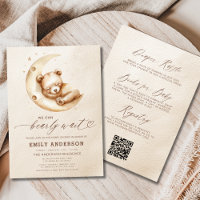 All in One Bearly Wait Neutral Beige Baby Shower