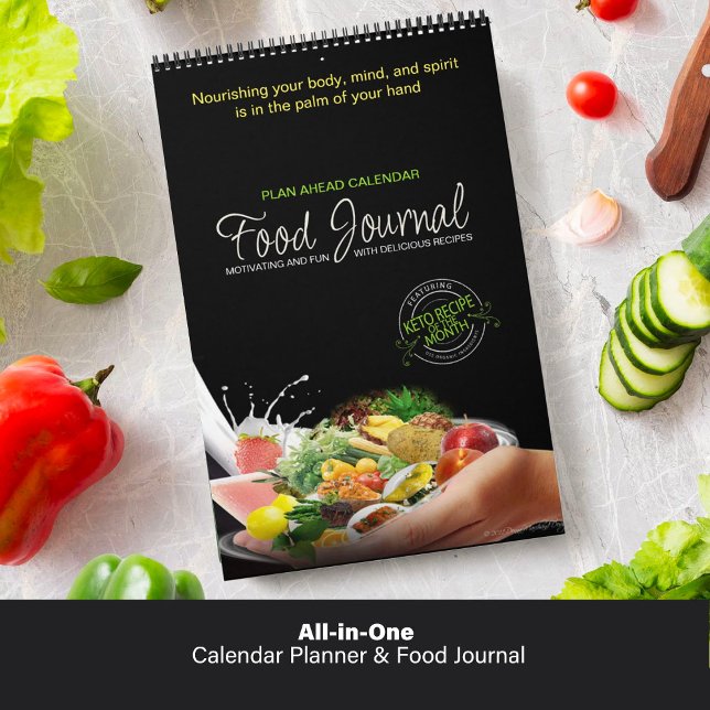 All-in-One Calendar Planner & Food Journal (All-in-One Calendar Planner and Food Journal)