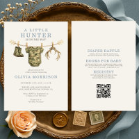 All in One Camo Little Hunter Baby Shower