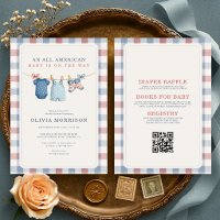 All in One Clothesline All American Baby Shower