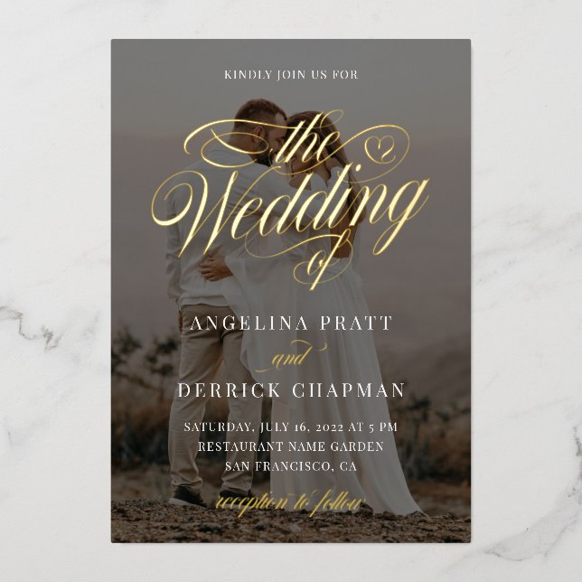 All in One Custom Photo Calligraphy Gold (Front)