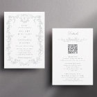 All in One Grey French Floral Wedding 