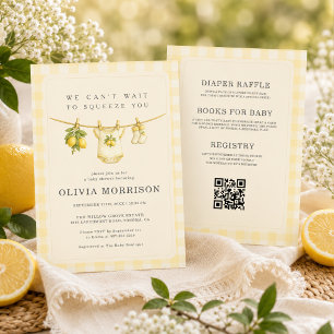 All in One Lemon Squeeze Summer Baby Shower Invitation