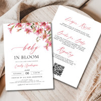 All in One Lilies Baby in Bloom Floral Baby Shower