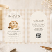 All in One Little Dumpling Gingham Baby Shower