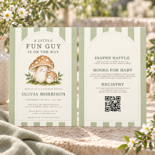 All in One Little Fun Guy Boy Baby Shower Invitation