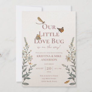 All in One Little Love Bug Baby Shower Invitation