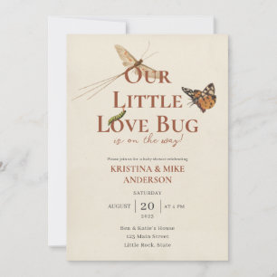 All in One Little Love Bug Baby Shower Invitation