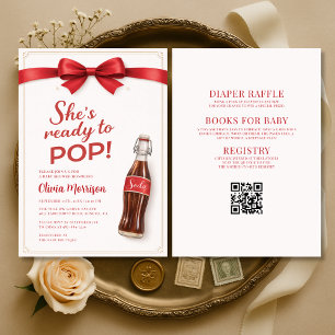 All in One Ready to Pop Soda Baby Shower Invitation