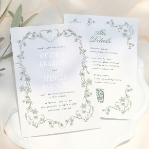 All in One Sage Green Vintage Chinoiserie Wedding