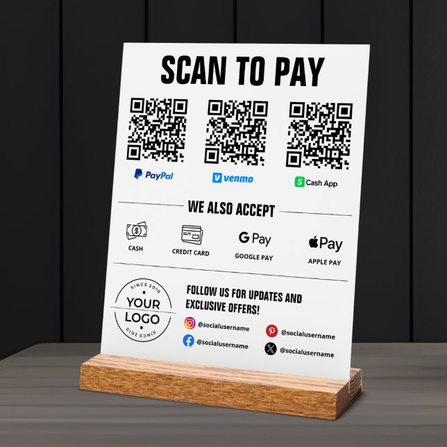 All-in-One Scan to Pay Sign PayPal Venmo Cash App (Creator Uploaded)