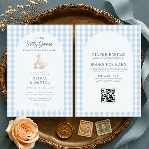 All in One Silly Goose Couples Baby Shower Invitation