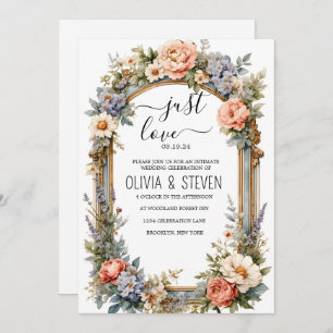 All-In-One Simple Classic White Wedding  Invitation