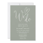 All In One To We Do Heart Sage Green Wedding