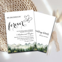 All in One We decided on Forever Casual Wedding