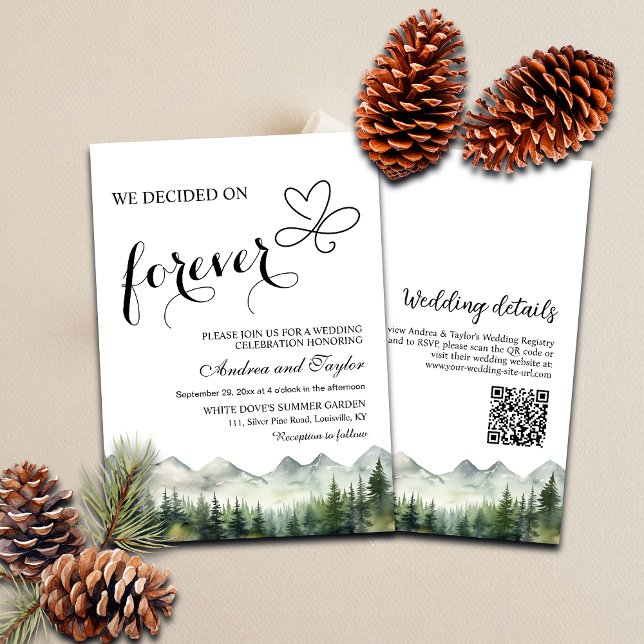 All in One We decided on Forever QR Code Wedding Invitation (Creator Uploaded)