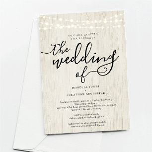 All in One Wedding Invitation with RSVP & Registry