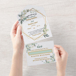 All in One Wedding Invite