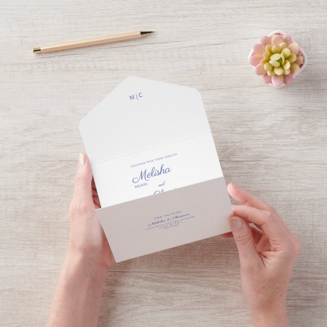 All in One Wedding Invite for a wildflower wedding (Video)