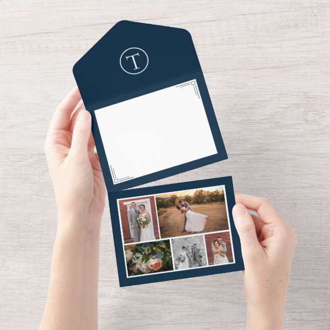 All-in-One Wedding Thank You/Holiday Card/Envelope All In One Invitation (Tearaway)