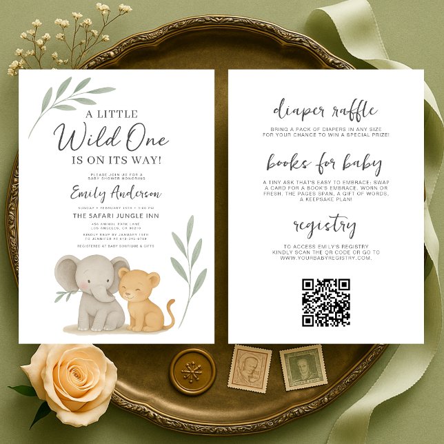 All in One Wild One Baby Shower Invitation (Creator Uploaded)